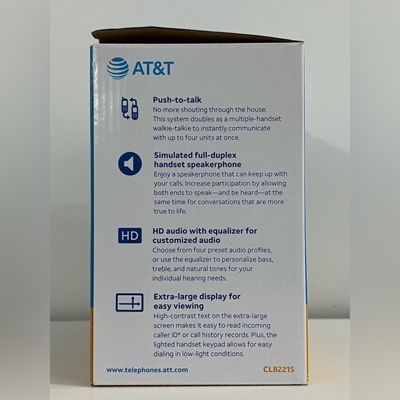 AT&T CL82215 Two-Handset Cordless Answering System with Caller ID/Call Waiting - Picture 6 of 11